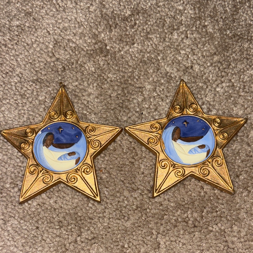 Blitzen’s Corner African American Nativity Star Ornaments!